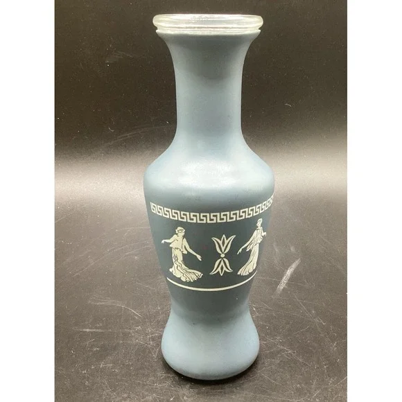 VTG 1978 Wizard Decorative Air Freshener Grecian Vase‎ Blue 5.5