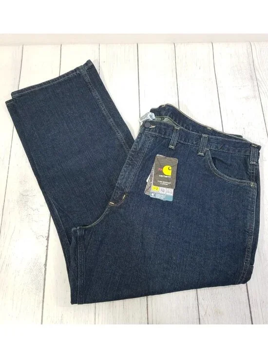 Carhartt FR Flame Resistant Relaxed Fit Rugged Flex Jeans Mens 48x30