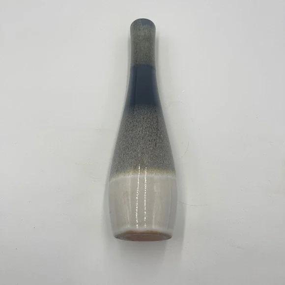 Ombre Glazed Ceramic Vase Neutral Color Tall Bud Vase‎ Home Decor Accent