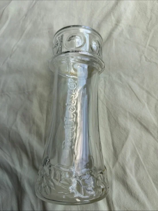 Red Lobster Embossed Lighthouse Drinking Glass 7.5