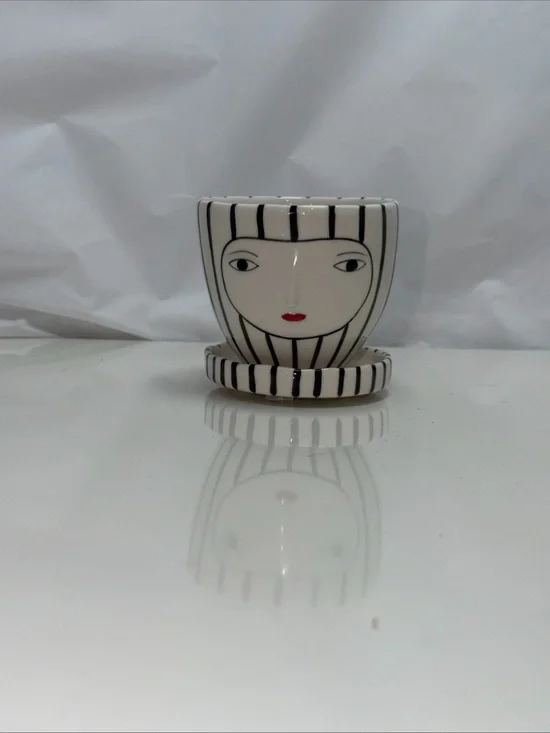 Anthropologie Kinska Ceramics 2 Piece Planter w/ Dish