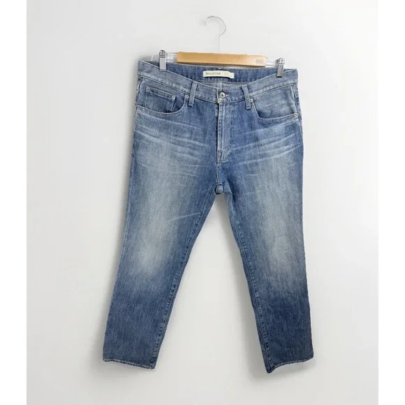 Big Star Union Straight Leg Jeans Mens 34S Blue Excellent Medium Wash Regular