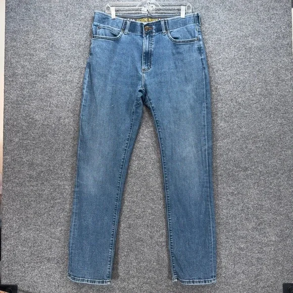 Lee Extreme Motion MVP Jeans Mens 36x34 Blue Athletic Tapered Stretch Comfort