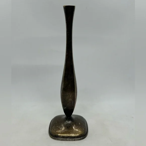 Vintage  8 1/2” BELLINI Brasil Silverplate Bud Vase ~ G163