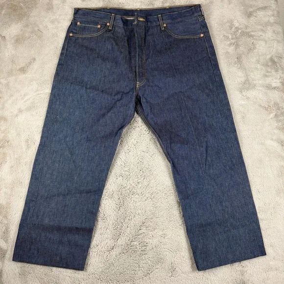Vtg Levi's 501XX Jeans‎ Dark Denim Straight Mens 42x30 Button Fly Mexico WPL 423