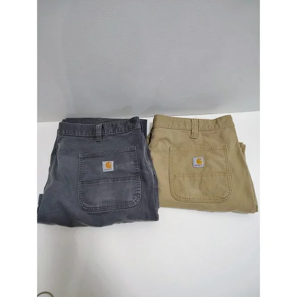 Lot Of 2 Carhartt Jeans Relax Fit Rugged Flex 42x30