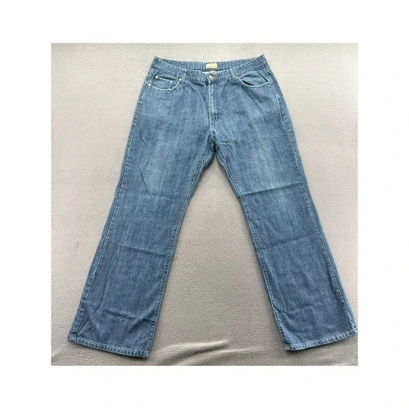 Cassini Jeans Mens 38x32 Blue Medium Wash Straight Leg Denim Pants