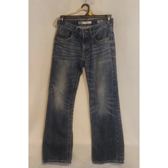 BKE Buckle Mens Jake 100% Cotton Straight Leg Medium Wash Jeans Size 30/31 (30R)