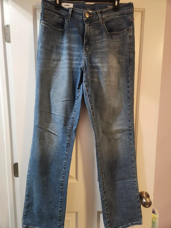 Sonoma Men's Relaxed Fit Blue Denim Jeans
