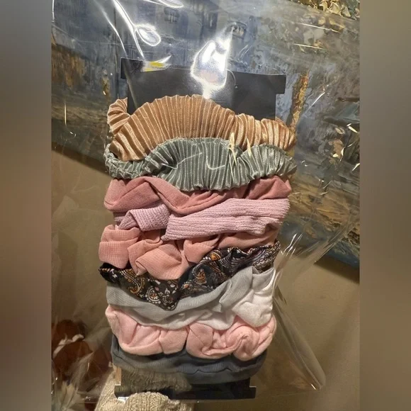 10 pc Assorted Hair Scrunchies Set New