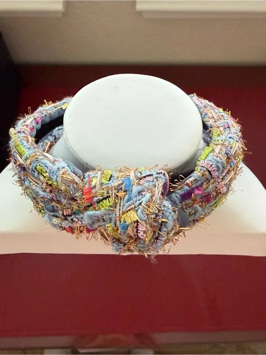 Multicolor Tweed Textured Knot Headband