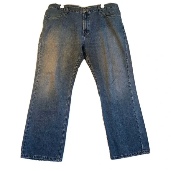 Harley Davidson Mens Jeans Blue Denim Size 42x32 Genuine MotorClothes Bootcut