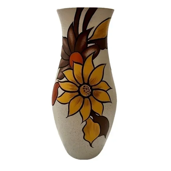 Vintage Ranleigh Ware Pottery Floral Vase