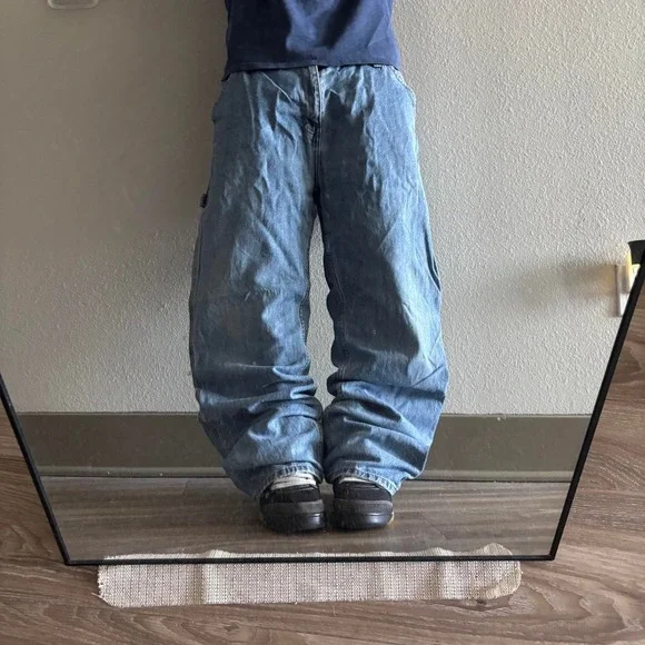 Vintage Y2K/2000s Baggy Light Wash Skater Carpenter Denim Jeans! 36x34