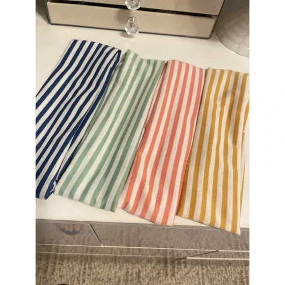 Pack Of 4‎ Stoped Headbands NEW IN PACKAGE yellow Blue Pink Green Fp Boho Hippie