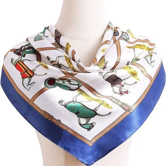 Horse and Saddle Silky Scarf