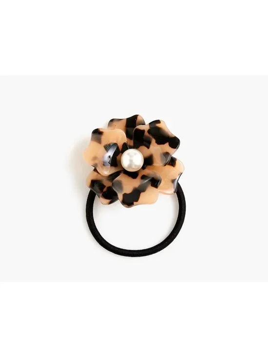 J CREW Tortoise Flower Hair Band NEW NWT Womens