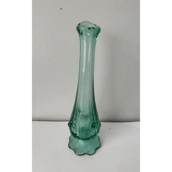 Fenton glass‎ bud vase hobnail 8 3/4