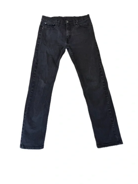 Levis Strauss 502 Jeans Slim Fit Stretch Black Men’s Size 33x32