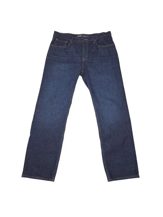Old Navy Mens Loose Fit Dark Wash Denim Jeans 38x34 Cotton Classic Comfort