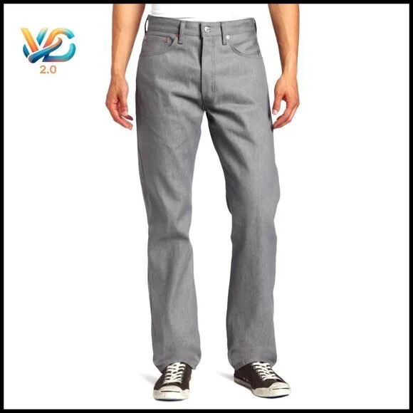 Shrink-to-Fit‎ Straight Leg Jeans, Regular Fit, US Cotton