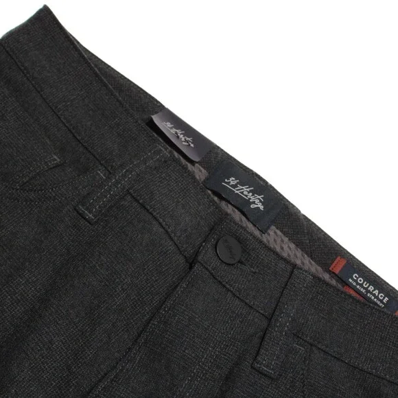 34 Heritage NWT Courage Mid Rise Straight 5 Pocket Jean Cut Pants Sz 32 US Gray