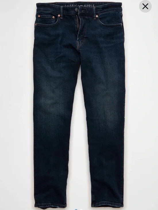 American Eagle Outfitters Airflex+ Indigo Slim Straight Jeans