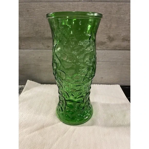 Vintage Emerald Green Hoosier Vase 9.5 