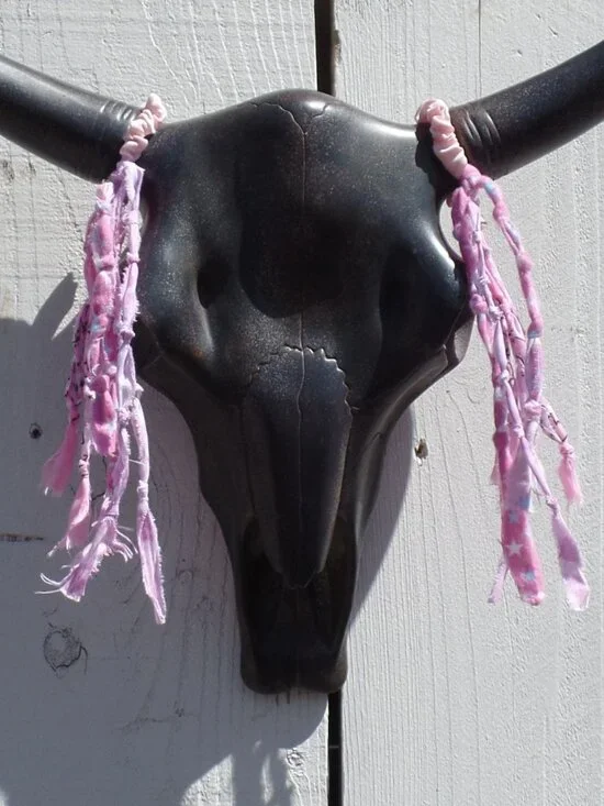 Hand Crafted Hair Tie Swag (1) COTTON CANDY