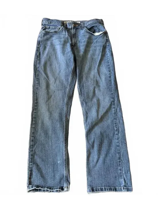Eddie Bauer Men’s 34x30 Straight Leg Blue Jeans Medium Wash Classic Denim Pants