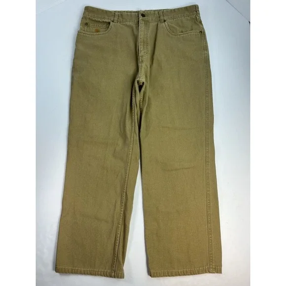 Beretta Jeans Men's Size 38 / 36x26 Relaxed Fit Straight Leg Khaki Tan Hunting