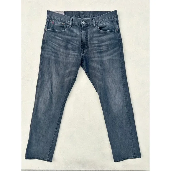 Polo Ralph Lauren Sullivan Slim‎ Fit Jeans Faded Black Denim Mens 34x32
