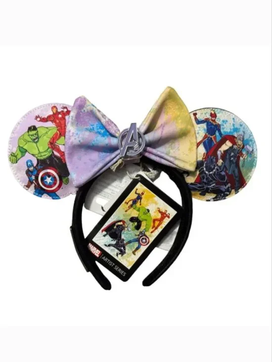 Disney Parks 2024 Marvel Artist Series Ear Headband by Sara Pichelli Loungefly