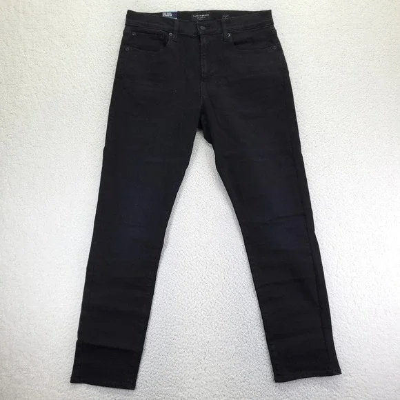 Lucky Brand 412 Athletic Slim Jeans Mens 32x32 Black Jack Stretch 7MSC005 NEW