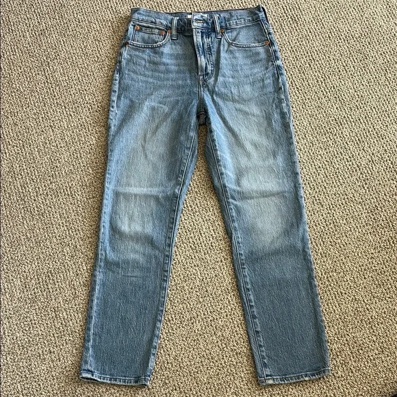 Madewell perfect vintage Light Blue Straight-Leg Jeans