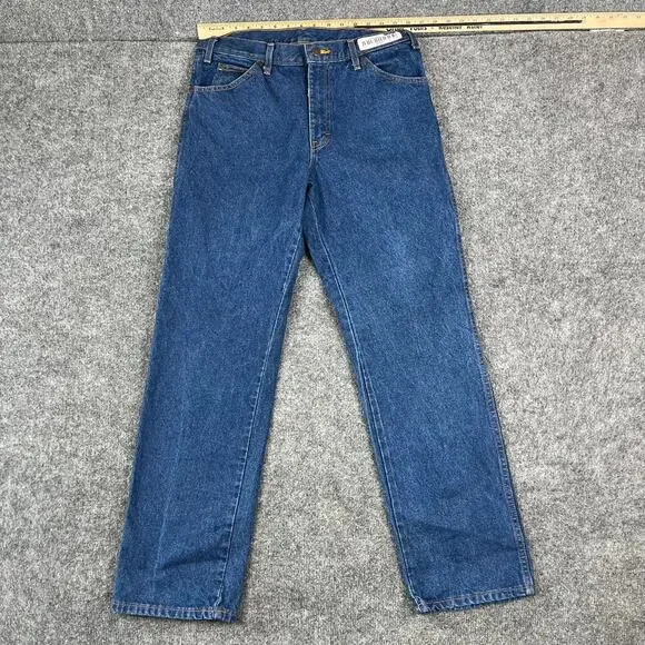Dickies Jeans‎ Mens Size 33x32 Dark Wash Straight Leg Classic Denim Pants