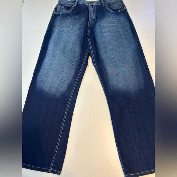 Zeepworld men’s embellished jeans size 42/32 distressed denim in great condition