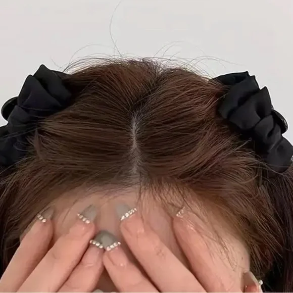 Black Bow Hair Claws