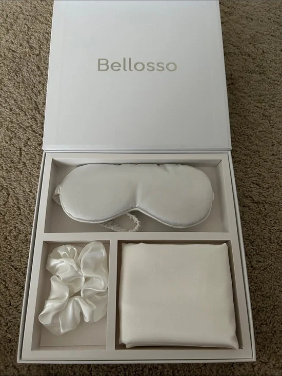 Bellosso Beauty Sleep Set - 100% Pure Mulberry Silk New Beauty - BRAND NEW