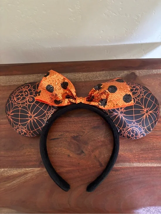 Halloween Minnie Mouse Ears Headband
