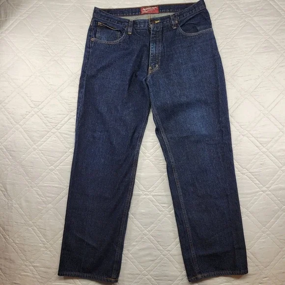 Arizona Jean Co Loose Straight dark blue jeans size 36X32