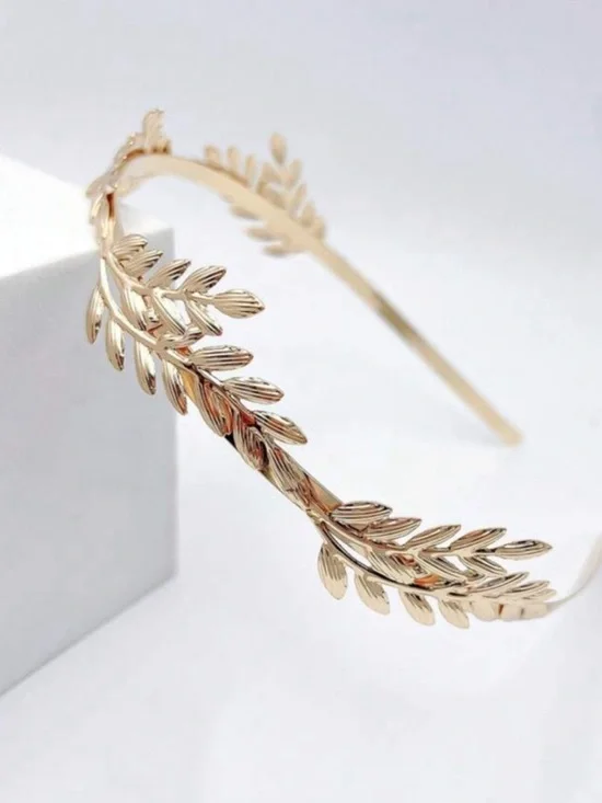 New! Gold Leaf Greek Boho Headband NWOT