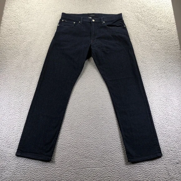 Polo Ralph Lauren Jeans Mens 32x30 Blue Hampton Relaxed Straight Dark Wash Denim