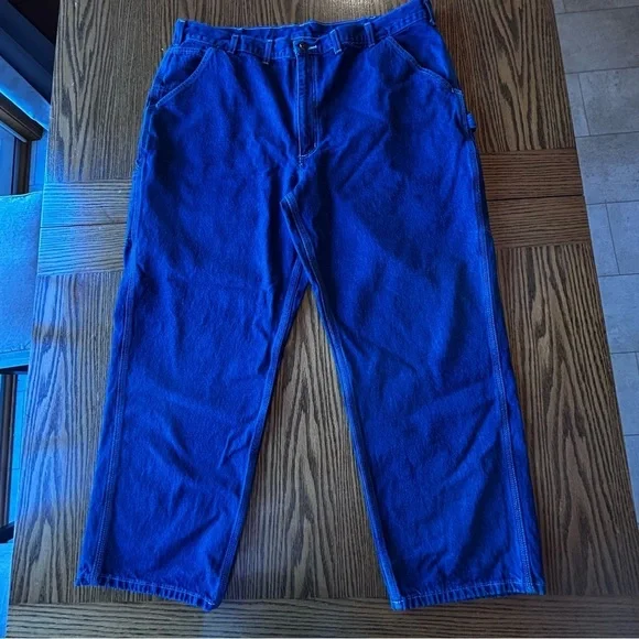 Carhartt Men's Loose Fit Denim Blue Jeans Size 44 X 30