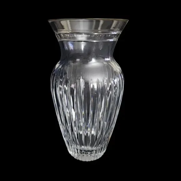 Waterford Marquis Crystal Gold Rim Bud Vase 8