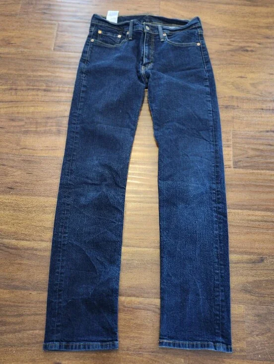 Mens Levi Strauss 514 Blue Jeans. W32 L34. Never Altered.