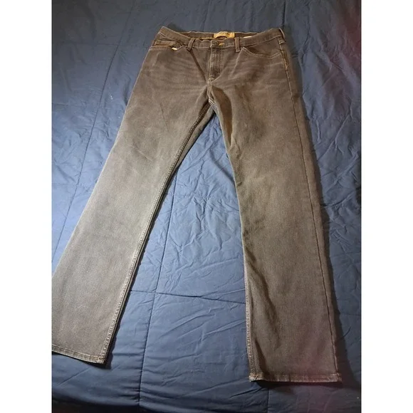Wrangler Authentics Mens‎ Straight Leg Charcoal Gray Jeans 34x32 112315536