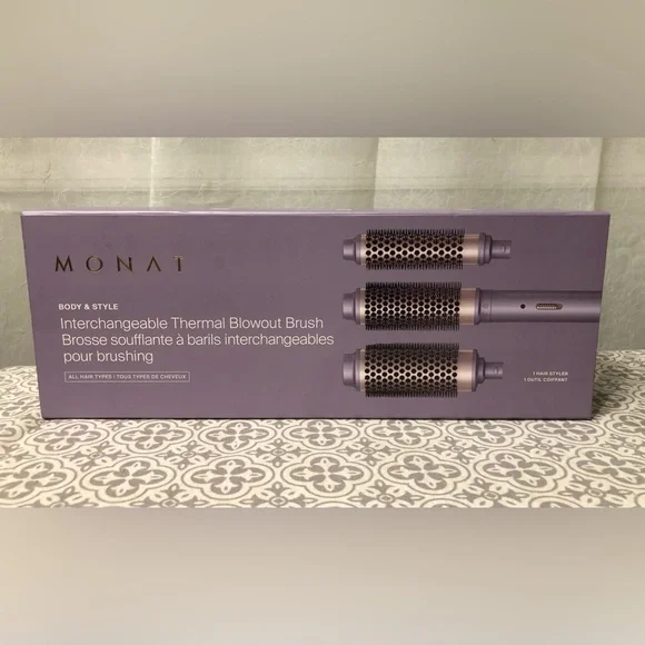 MONAT Interchangeable Thermal Blowout Brush - Purple