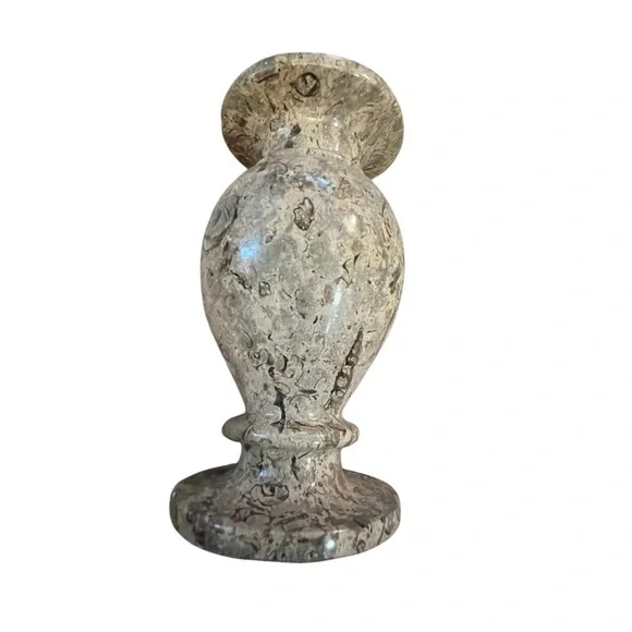 Imported Pakistani Fossil Coral Stone Vase - 6” X 3 