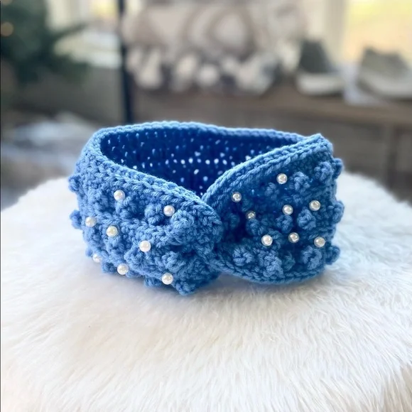 Forever Mine Knit Headband-cerulean